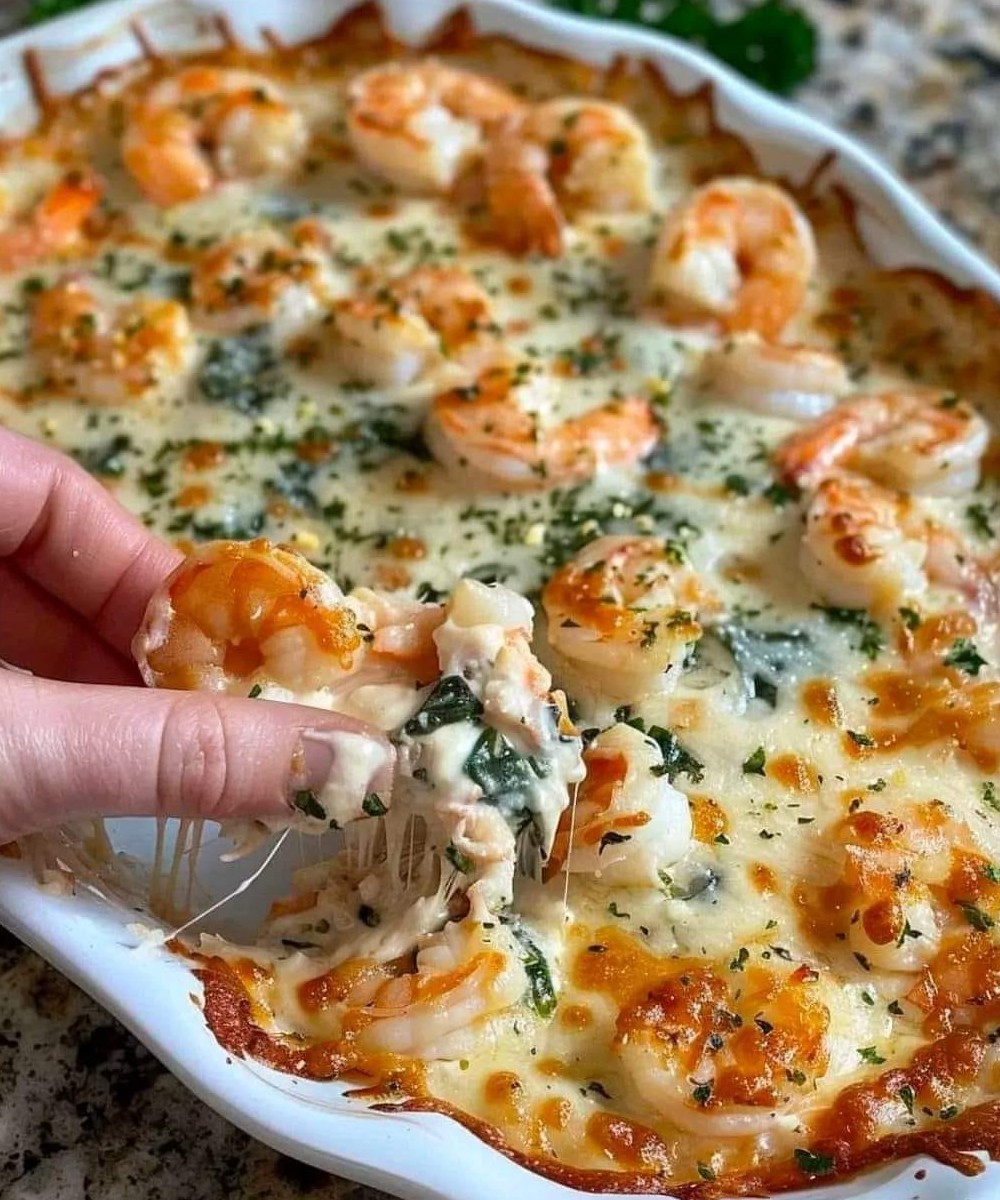 Cheesy Baked Shrimp Casserole