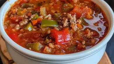 Hearty Stuffed Pepper Soup
