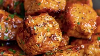 Honey Garlic Chicken Bites Recipe