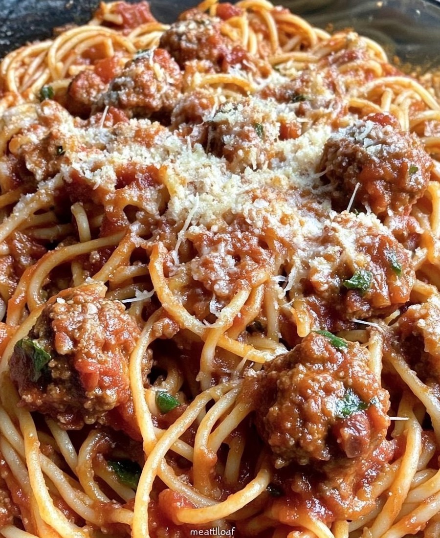 Spaghetti with Meatballs and Marinara Sauce