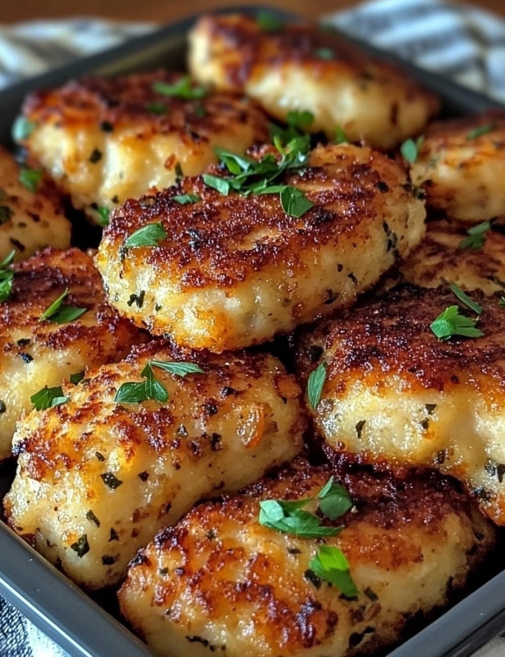 Cheesy Mashed Potato Cakes