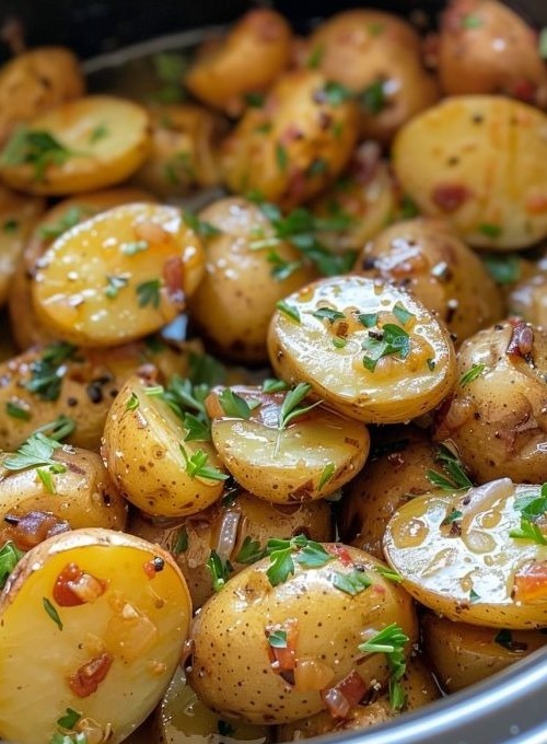 Garlic Herb Baby Potatoes Recipe