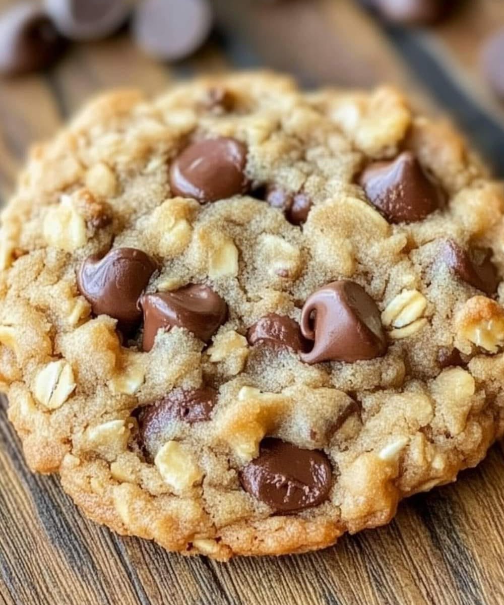 Chewy Chocolate Chip Oatmeal Cookies