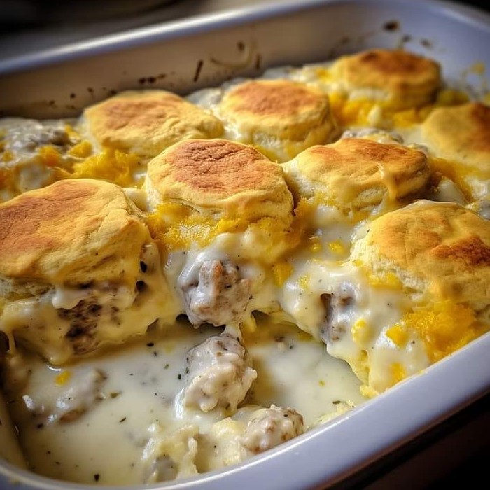 Biscuit and Gravy Casserole Recipe