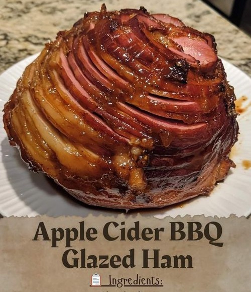 Apple Cider BBQ Glazed Ham Recipe