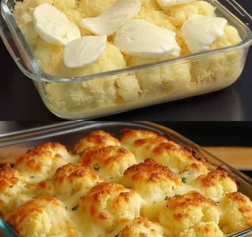 Cheesy Baked Cauliflower Recipe