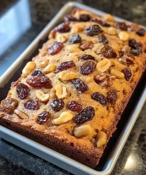 Dried Fruit and Nut Loaf Recipe