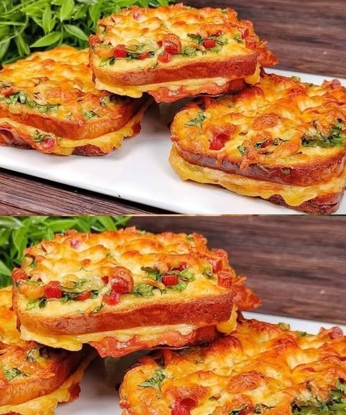 Cheesy Vegetable Bread Bake Recipe