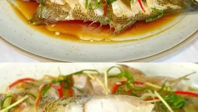 Steamed Fish with Ginger and Soy Sauce Recipe