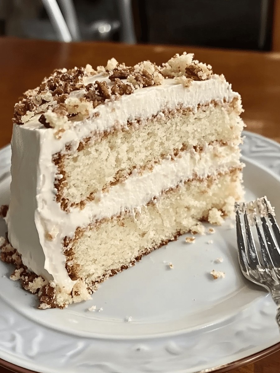 Vanilla Crumb Cake with Buttercream Frosting