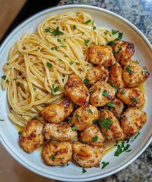 Garlic Butter Chicken With Pasta Tinsuf