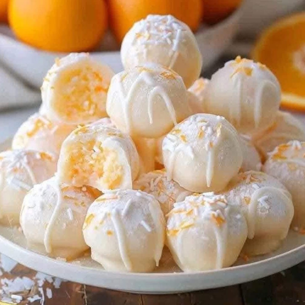 Orange White Chocolate Truffles