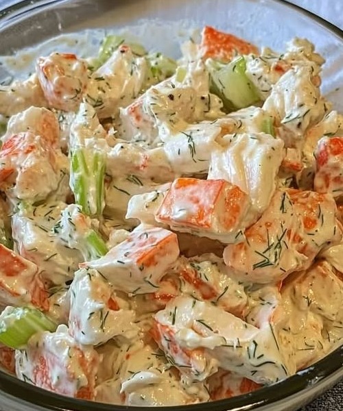 Creamy Imitation Crab Salad Recipe