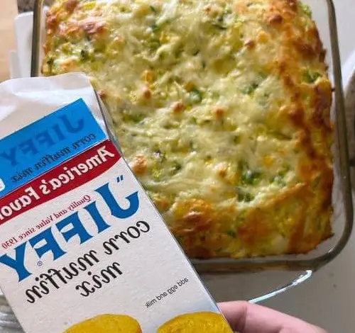 Cheesy Jiffy Cornbread Casserole