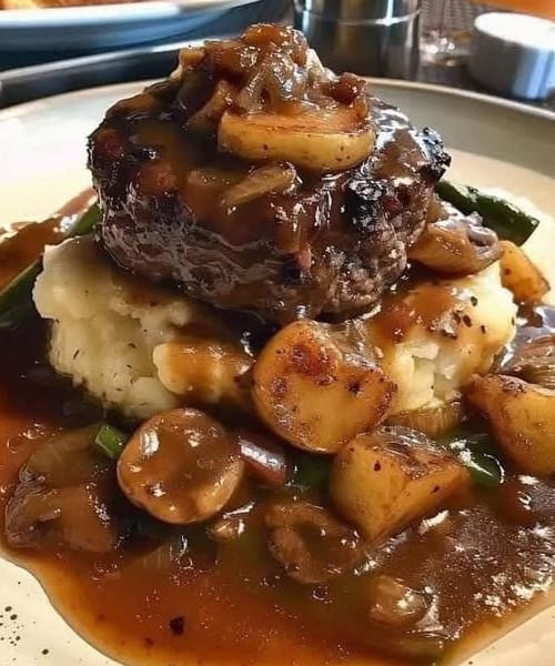 Salisbury Steak with Mushroom Gravy