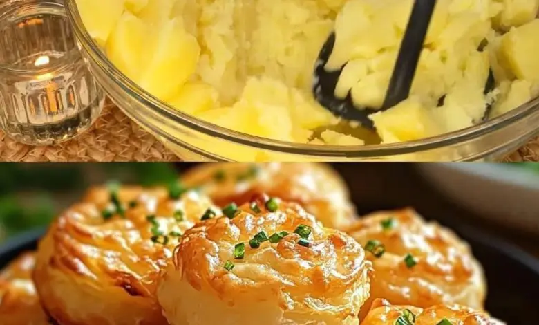 Cheesy Mashed Potato Puffs