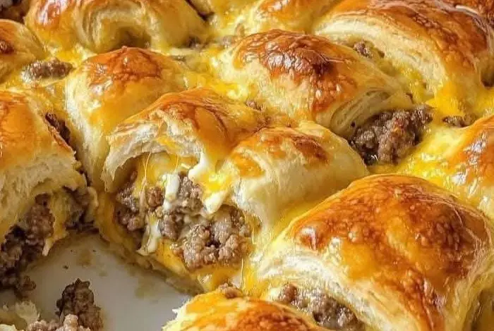 Cheesy Sausage Stuffed Crescent Rolls