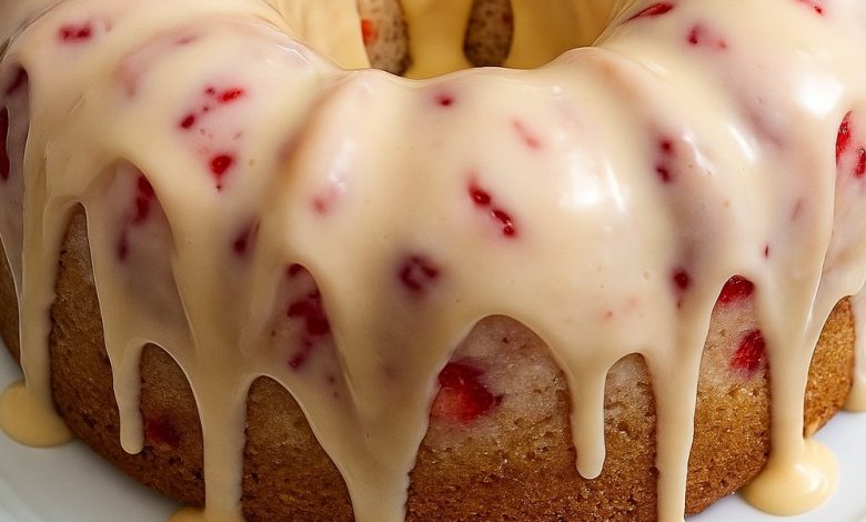 Homemade Strawberry Cream Cheese Pound Cake