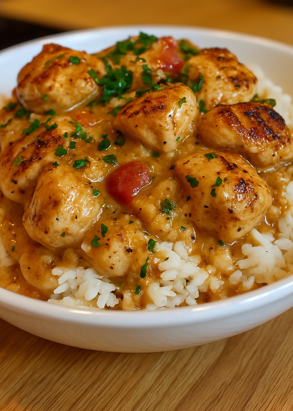 Smothered Chicken and Rice 