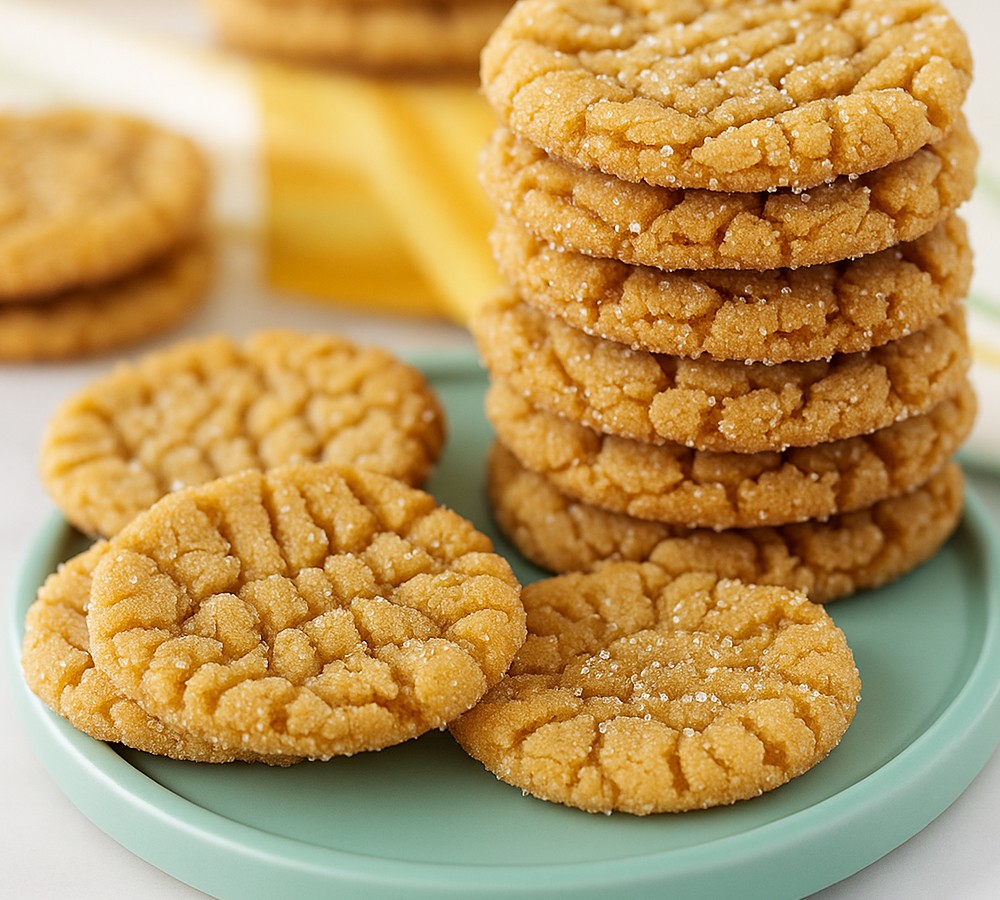 Crinkly Crackly Butter Toffee Sugar Cookies