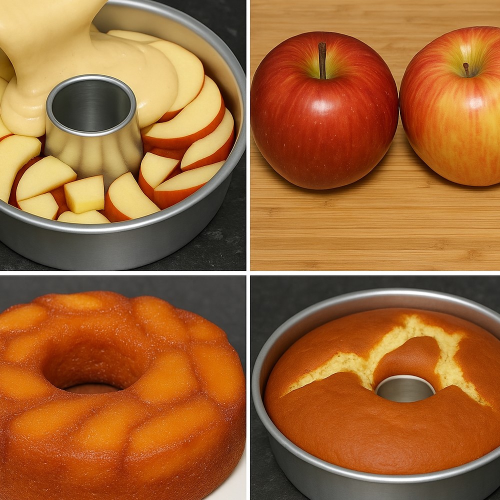 Upside-Down Apple Cake