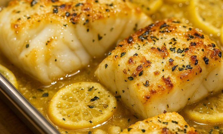 Baked Cod with Lemon and Garlic