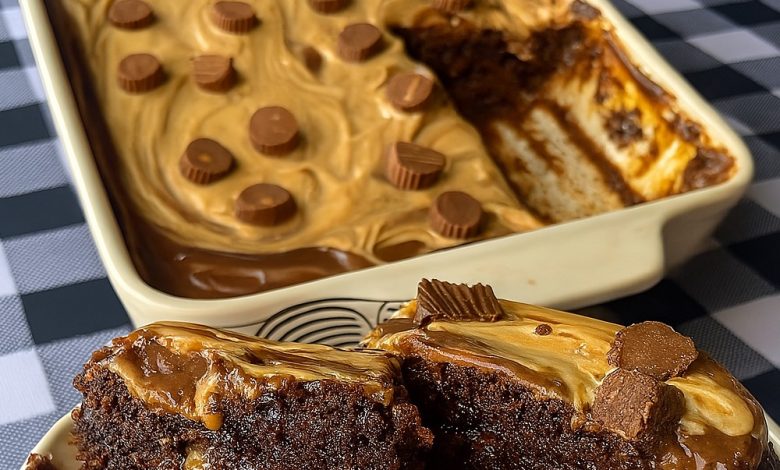 Reese’s Poke Cake