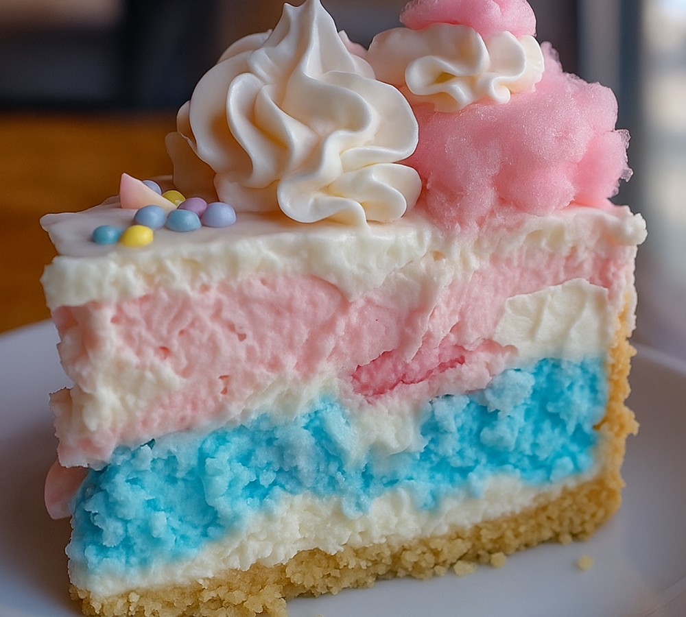 Cotton Candy Cheesecake