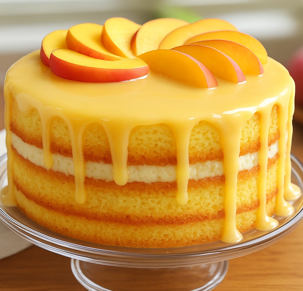 Peach Buttermilk Pound Cake