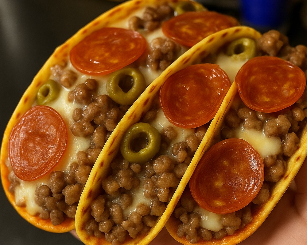 Pepperoni Pizza Tacos