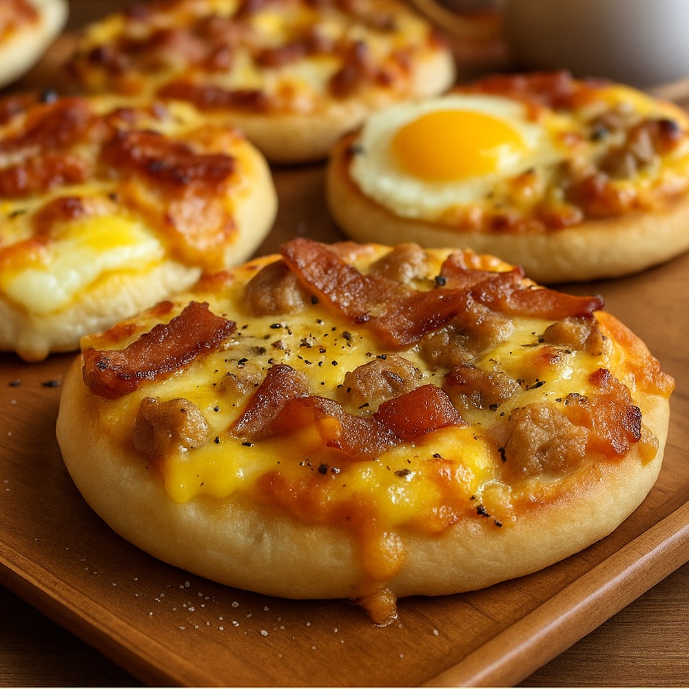 English Muffin Breakfast Pizza