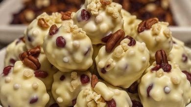 White Chocolate Cranberry Nut Clusters