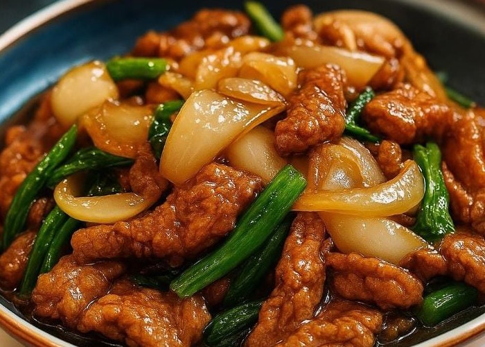 Chinese Beef and Onion Stir Fry