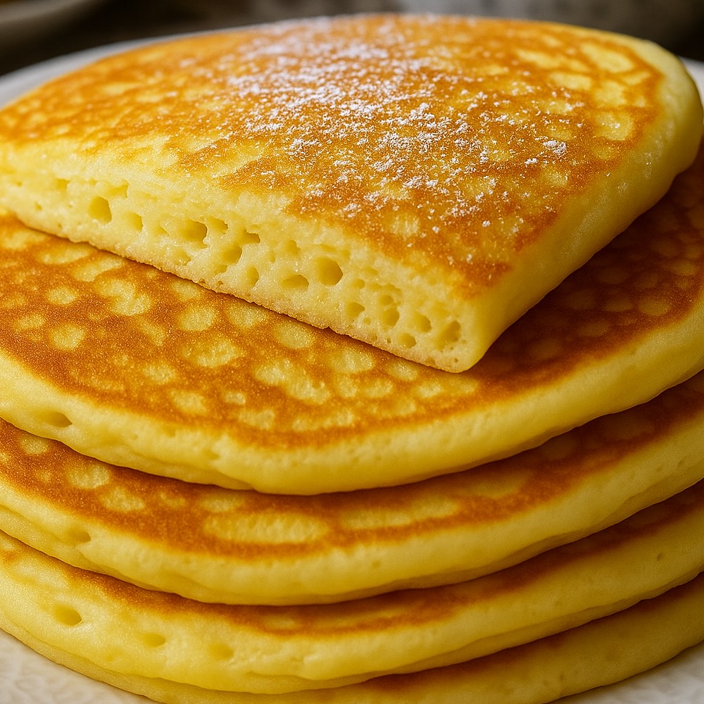 Fluffy Cottage Cheese Pancakes