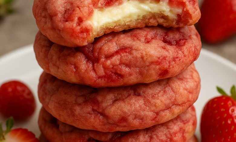 Strawberry Cheesecake Cookies