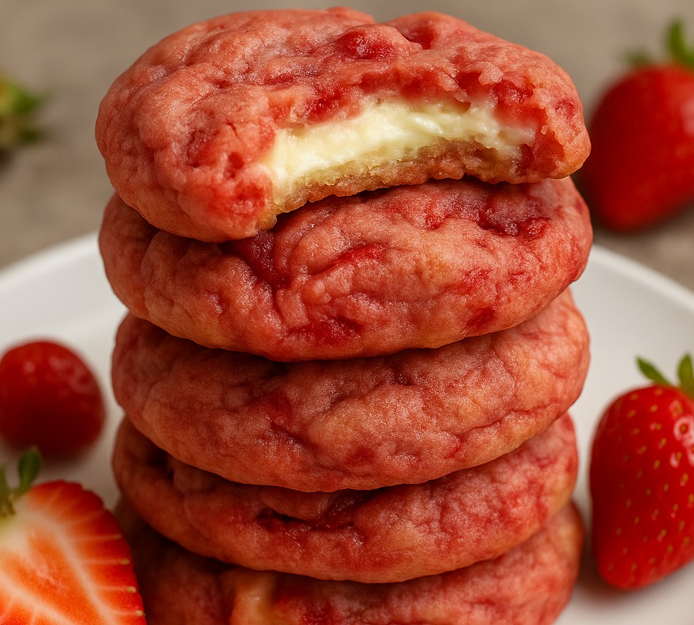 Strawberry Cheesecake Cookies
