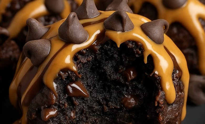 Chocolate Chip Cookie Dough Brownie Bombs