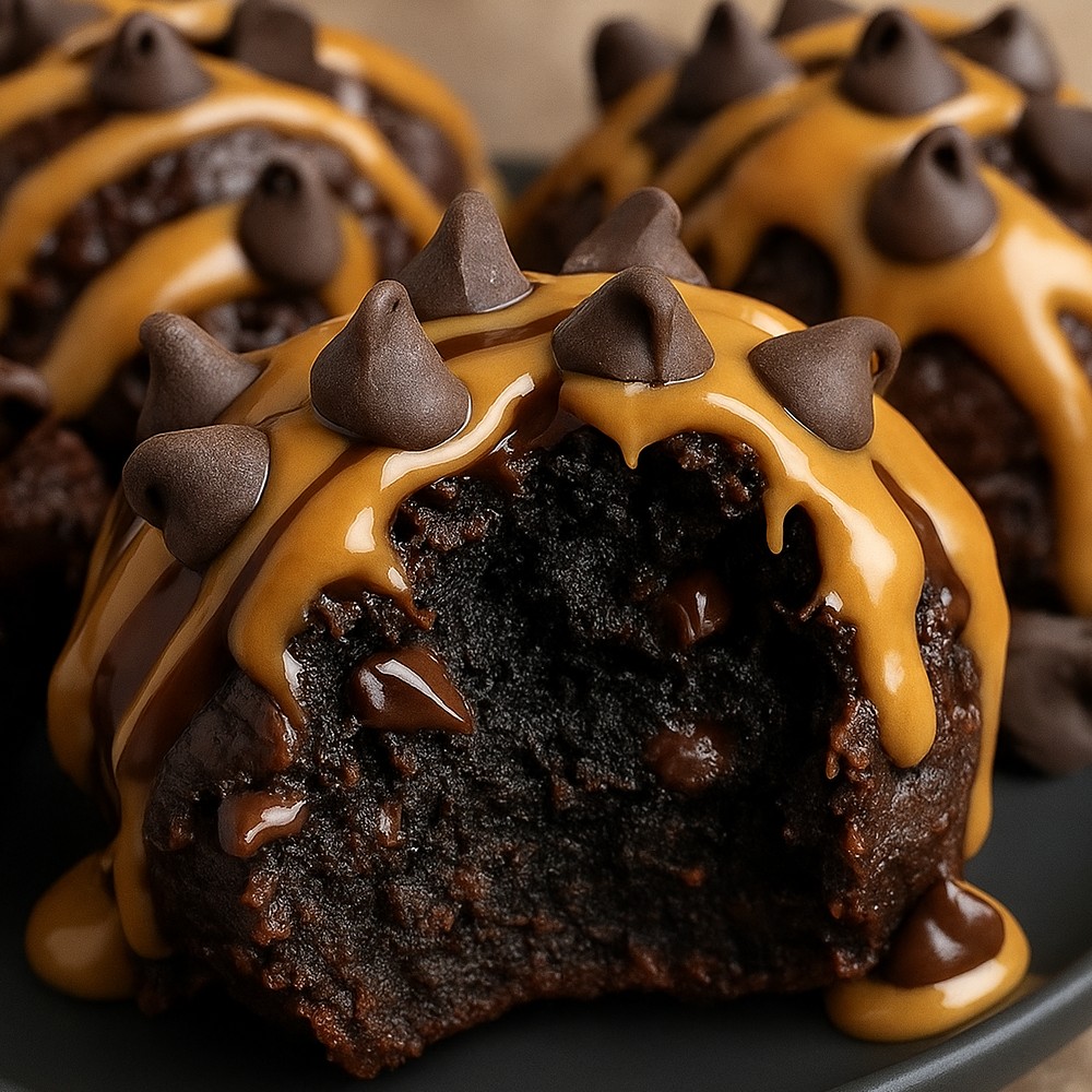 Chocolate Chip Cookie Dough Brownie Bombs