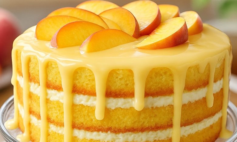 Peach Buttermilk Pound Cake