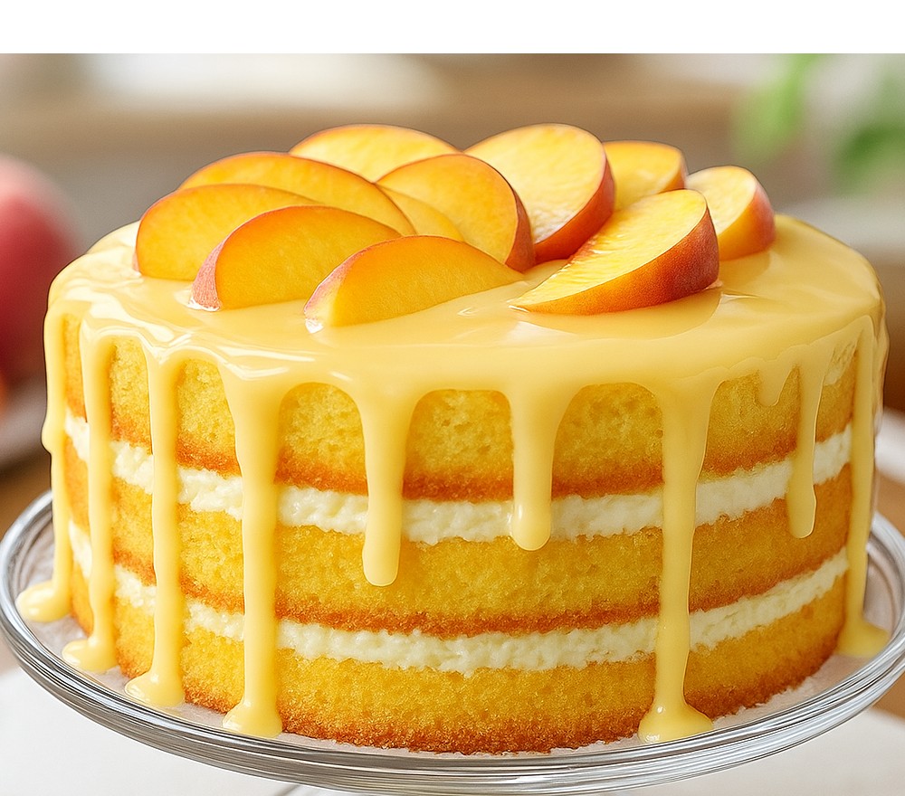 Peach Buttermilk Pound Cake
