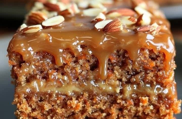 Walnut & Carrot Basbousa (Semolina Cake)