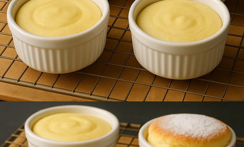 Lemon Soufflé (Fluffy, Light, and Melts in Your Mouth!)