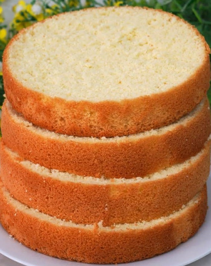 Professional 3-Ingredient Sponge Cake