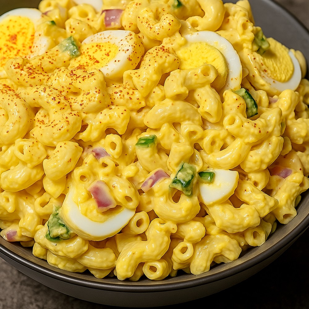 Deviled Egg Macaroni Salad