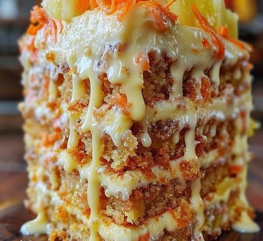 Hawaiian Carrot Pineapple Cake