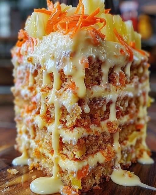 Hawaiian Carrot Pineapple Cake 