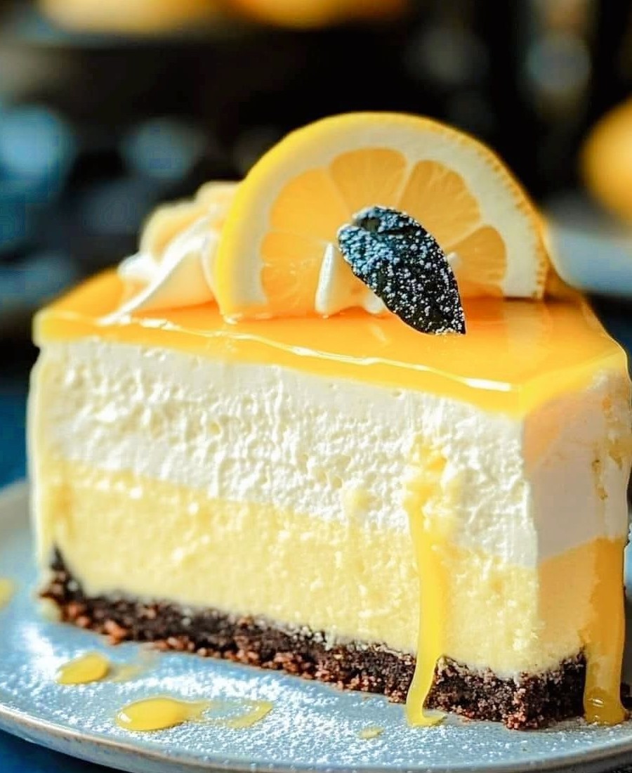 Lemon Mousse Cake 