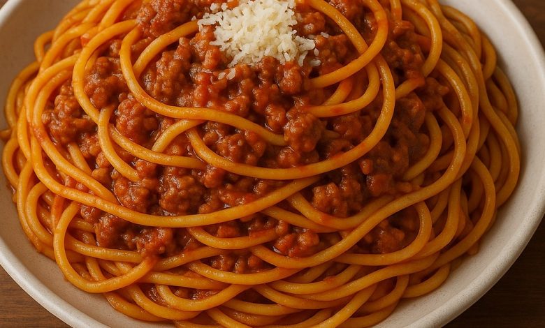Old-School Spaghetti with Ground Beef (No Sausage)