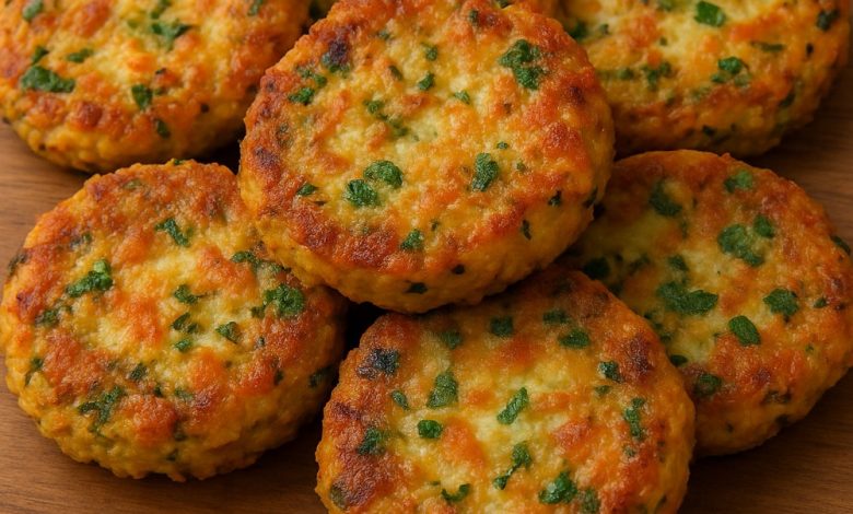 Cheesy Vegetable Fritters
