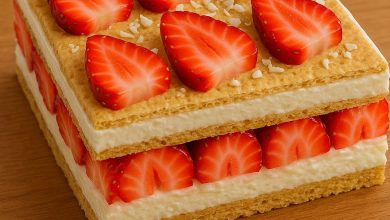 Strawberry Eclair Cake